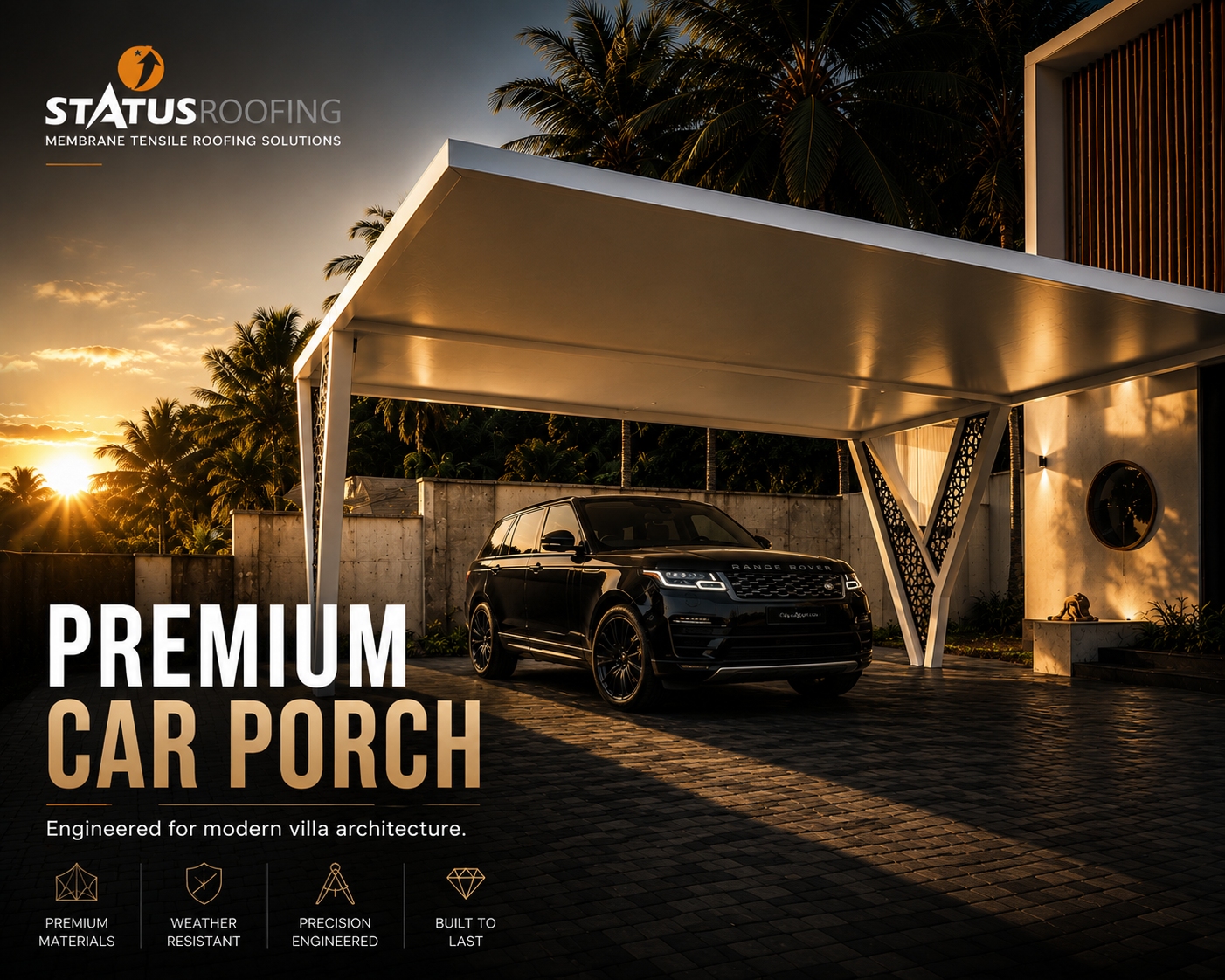 Modern Double Pillar Porch Malappuram